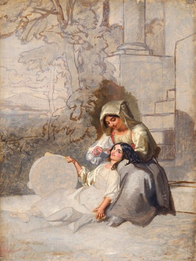 "Italienska bönder", 1820-1885 av Penry Williams