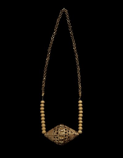 Halsband, c. 1900 (guld) av People Fulani