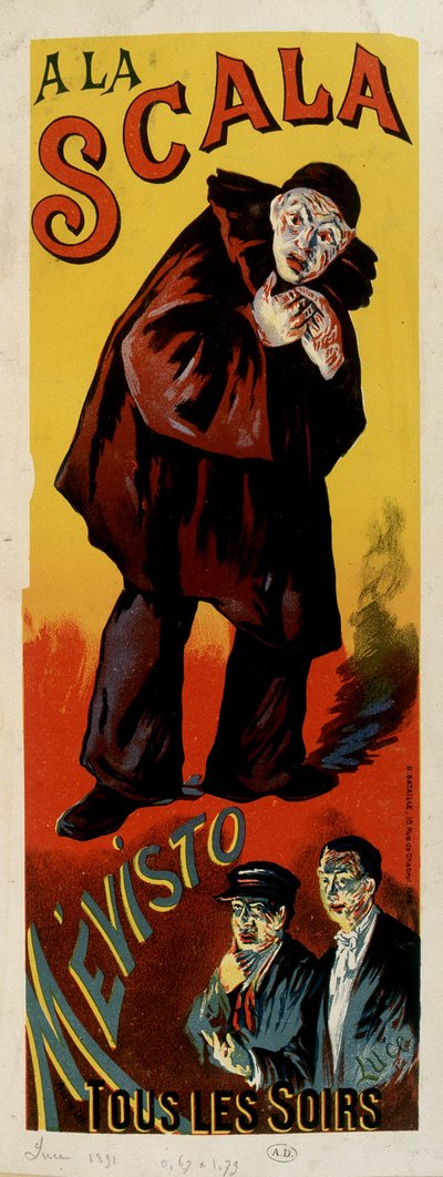 Mimen Mévisto i teatern "La Scala"" i Paris av Percival de Luce