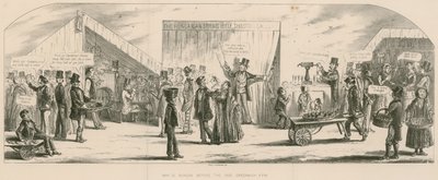 Bartholomew Fair, London: Söndagen före mässan, Greenwich av Percy Cruikshank