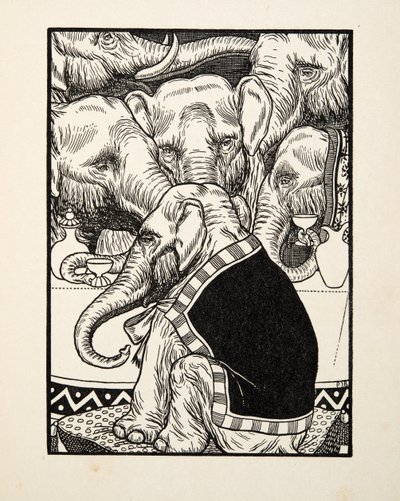 A Comedy of Quadrupeds, från A Hundred Anecdotes of Animals, pub. 1924 av Percy J. Billingshurst