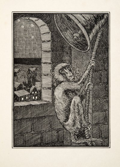 Ett falskt larm, från A Hundred Anecdotes of Animals, pub. 1924 av Percy J. Billingshurst