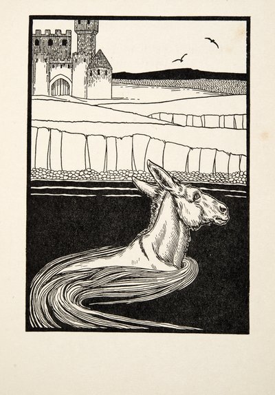 An Ass Cast Away, från A Hundred Anecdotes of Animals, pub. 1924 av Percy J. Billingshurst