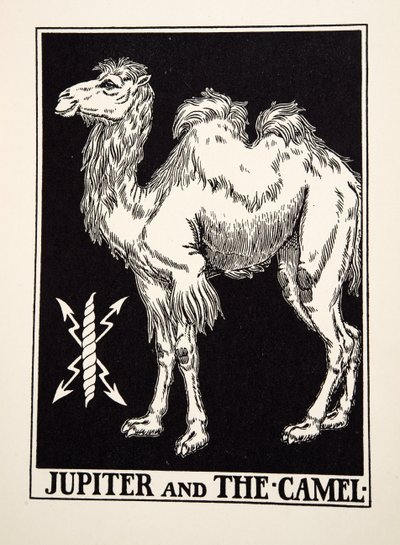 Jupiter and the Camel, från A Hundred Fables of Aesop, pub.1903 av Percy J. Billingshurst