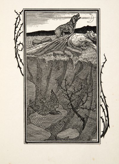 Sabinus och hans hund, från A Hundred Anecdotes of Animals, pub. 1924 av Percy J. Billingshurst