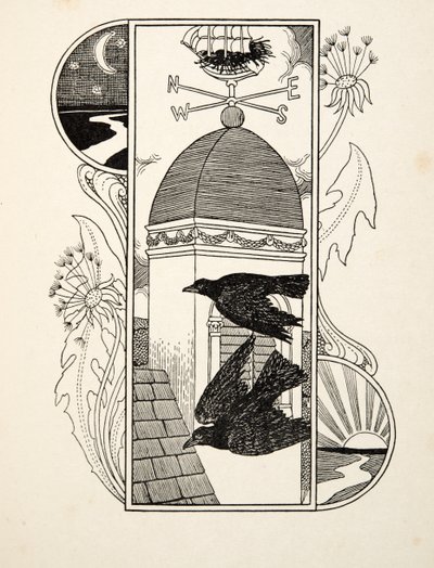 Strange Rooks, från A Hundred Anecdotes of Animals, pub. 1924 av Percy J. Billingshurst
