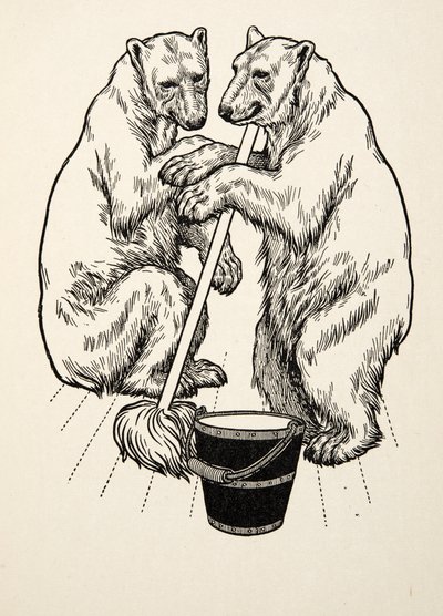Björnungarna, från A Hundred Anecdotes of Animals, pub. 1924 av Percy J. Billingshurst