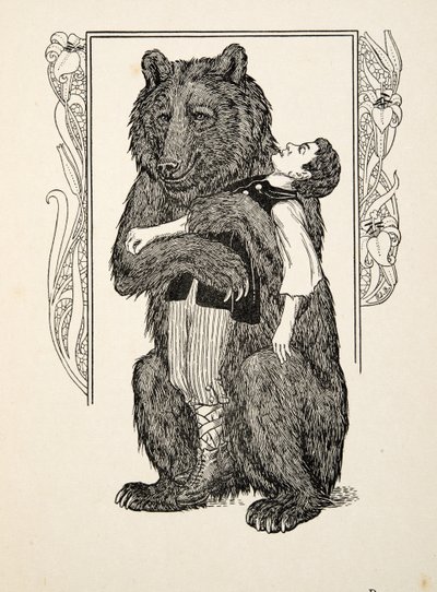 Björnen och barnet, från Hundra anekdoter av djur, pub. 1924 av Percy J. Billingshurst