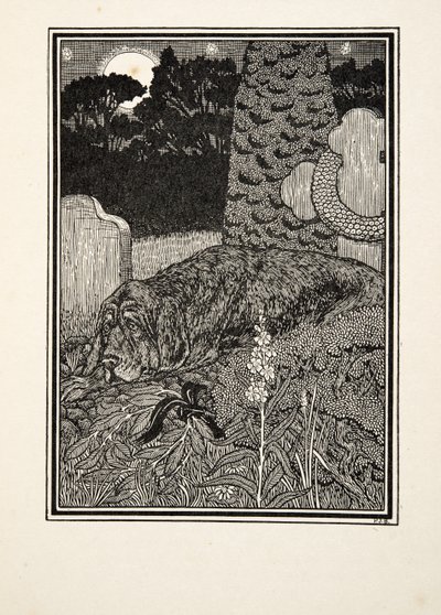 Hunden av Montargis, från Hundra anekdoter av djur, pub. 1924 av Percy J. Billingshurst