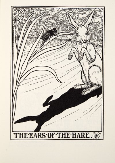 The Ears of the Hare, från Fontaine Fables, pub. 1905 av Percy J. Billingshurst