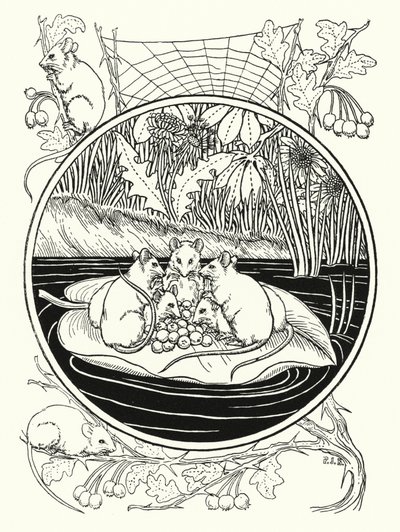 Möss som navigatorer (litho) av Percy James Billinghurst