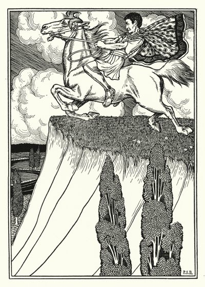 Antiochus Revengeds död (litho) av Percy James Billinghurst