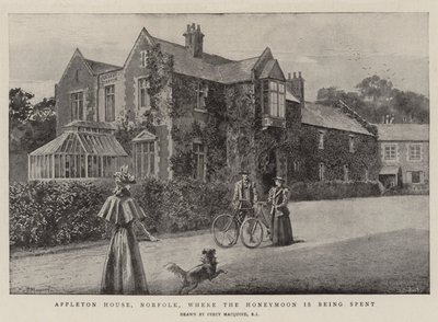 Appleton House, Norfolk, där smekmånaden tillbringas av Percy Macquoid