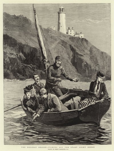 Semestersäsongen, fiske från Start Light House av Percy Macquoid