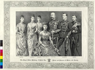 Den senare kungen av England Brittiska kungafamiljen 1888 av Percy Macquoid