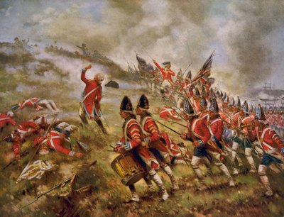 Slaget vid Bunker Hill av Percy Moran