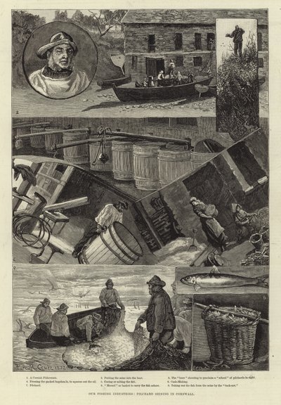 Våra fiskeindustrier: Pilchard Seining i Cornwall av Percy Robert Craft