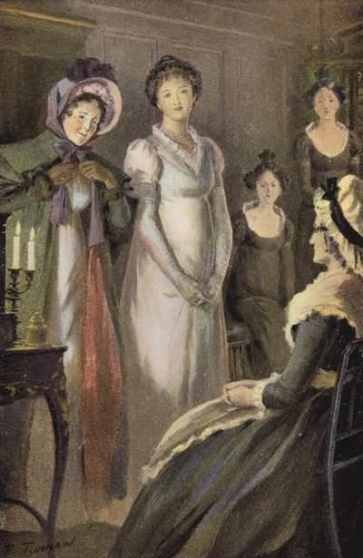 Illustration för Silas Marner av George Eliot (färg litho) av Percy Tarrant