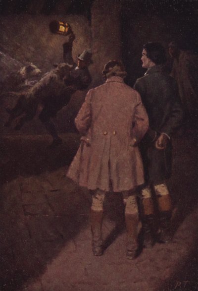 Illustration för Wuthering Heights av Emily Bronte (färg litho) av Percy Tarrant