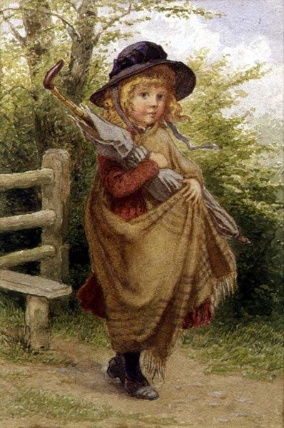 Paraplyflicka av Percy Tarrant