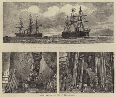 HMS Lord Clyde av Percy William Justyne