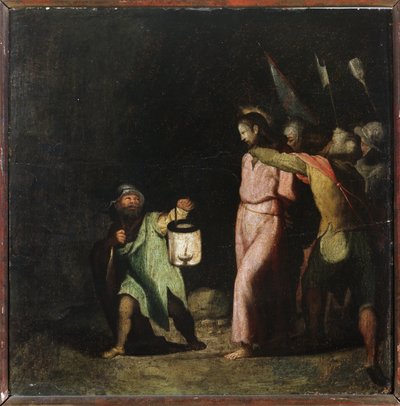 Passion of Christ: The Take of Christ (olja på trä av Perino del Vaga