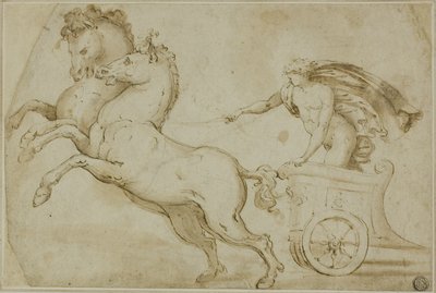 Apollo kör solens vagn av Perino del Vaga