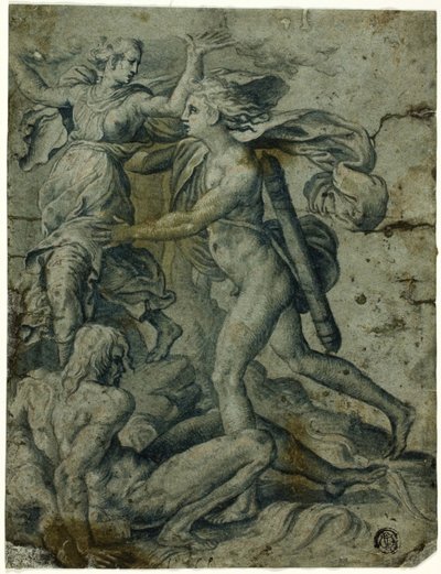 Apollo och Daphne av Perino del Vaga