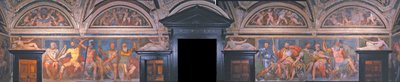 Hjältarnas loggia. Detalj. Villa del Principe, ca 1530 av Perino del Vaga
