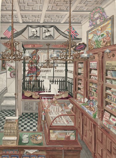 Cigarraffär, 1901 av Perkins Harnly