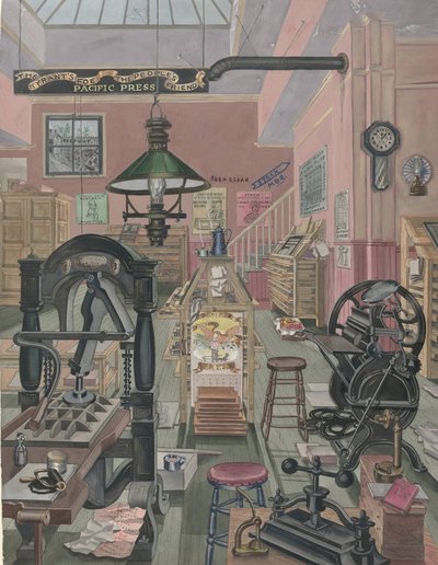Tryckeri, 1870, 19351942. av Perkins Harnly