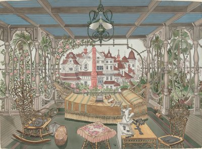 Veranda, 1885 av Perkins Harnly