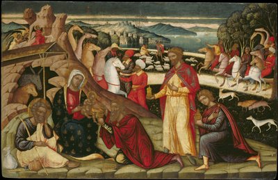 Tillbedjan av Magi, ca. 1525 av Permeniatis Ioannis