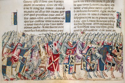 Royal 20 D. I f.221v Expedition of Xerces, illustration från 