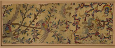 Änglamattafragment (ull- och sidenhög) av Persian School