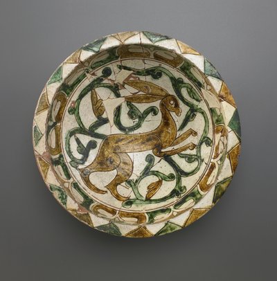 Skål, Seljud dynasti, 1100-1200-tal (keramik) av Persian School