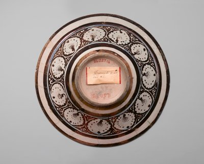 Bowl of Reflections, tidig c13th (fritware) av Persian School