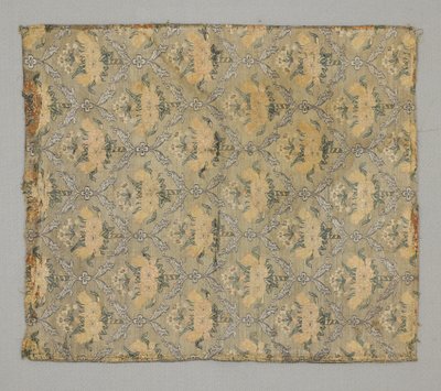 Fragment, blommig ogival upprepning av Persian School