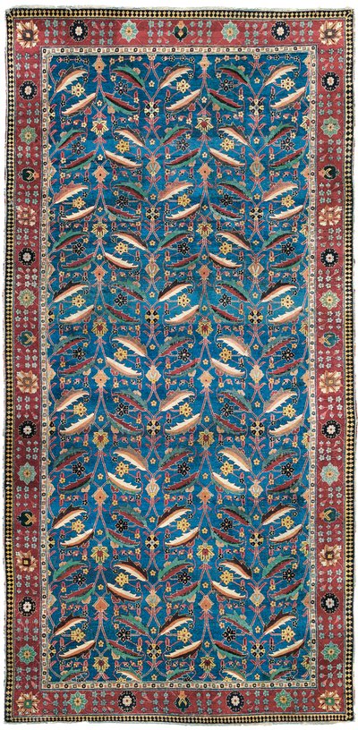 Kirman "vas" matta, sydöstra Persien, mitten av 1600-talet av Persian School