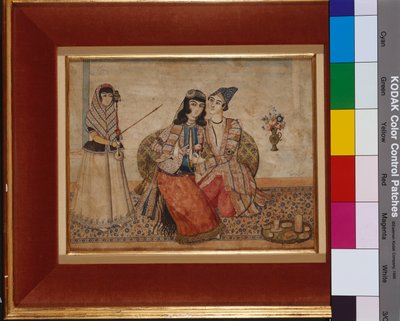 Två älskare, 1838 av Persian School