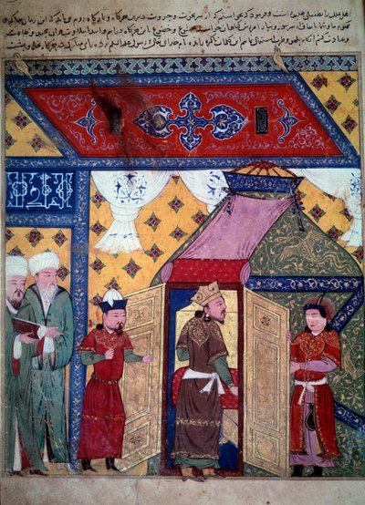 härskaren Ghazan (Ghazan Khan eller Ghazan Mahmud, son till Arghoun och ilkhan av Persien av Persian School