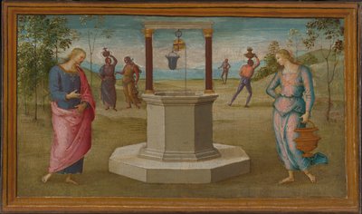 Kristus och kvinnan från Samaria av Perugino