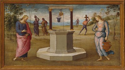Kristus och Samariens kvinna, 150005. av Perugino
