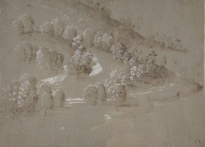 Landskap recto, Landskap verso, 1489-90. av Perugino