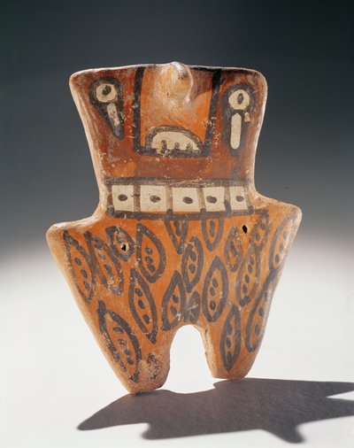 Fertilitetsfigur, Tiahuanaco (målad lera) av Peruvian School