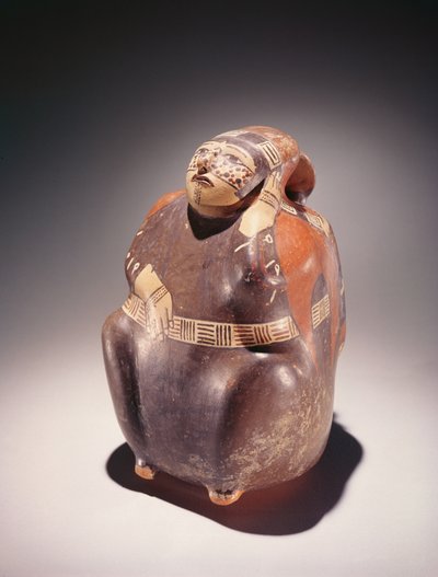 Kakaoplockare av keramik, Nazca Culture (lergods) av Peruvian School