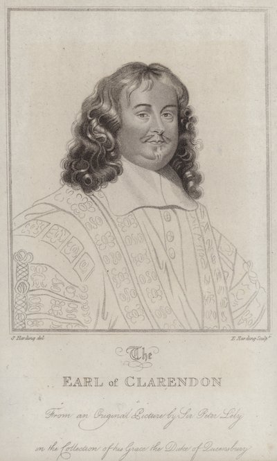 Edward Hyde av Peter (after) Lely