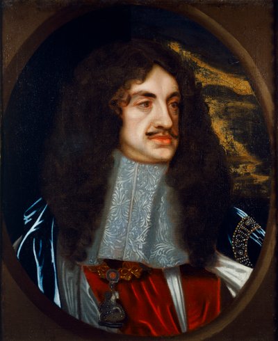 Porträtt av James II (olja på duk) av Peter (after) Lely