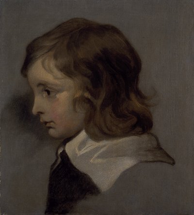 Huvud av en ung pojke (olja på duk) av Peter (follower of) Lely
