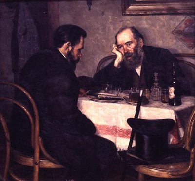 Två vänner träffas av Peter Alexandrovich Nilus